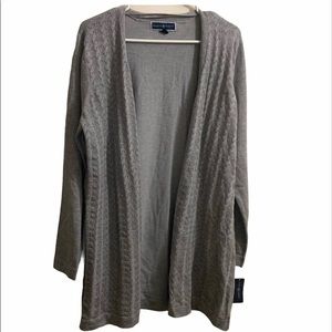 Karen Scott gray cardigan